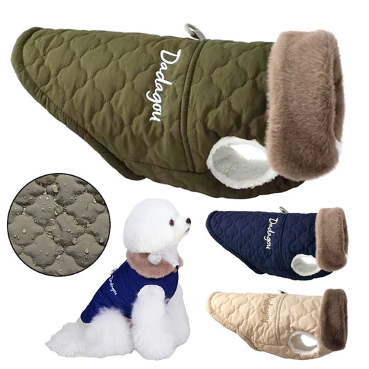 Fur-tastic Winter Style: Snug Waterproof Jacket for Dogs!